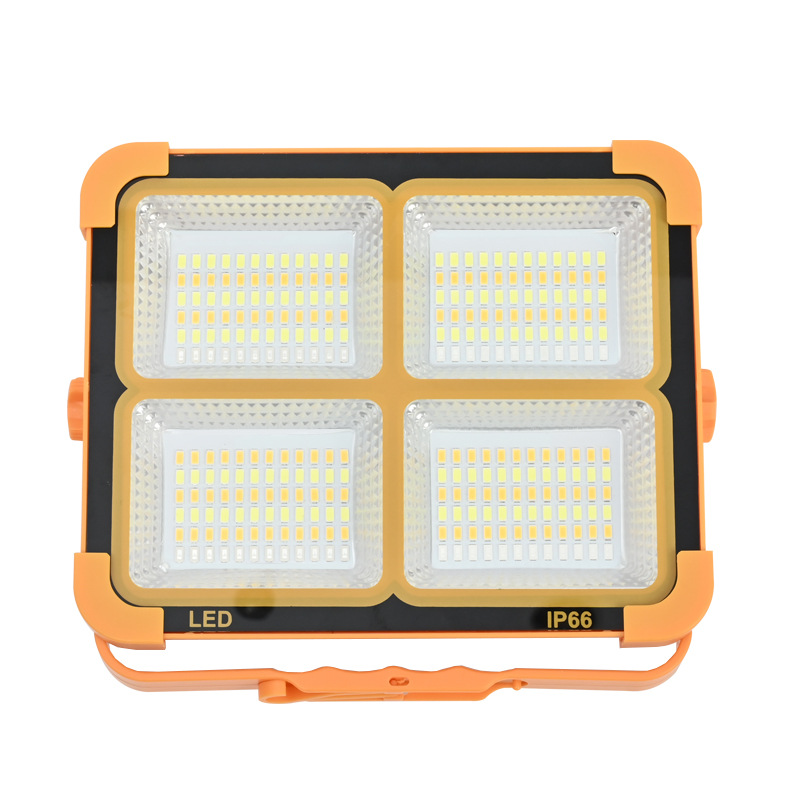Solar-powered portable lamp, rechargeable floodlight, portable night market street lamp, outdoor multi-functional camping emergency lamp Item Picture