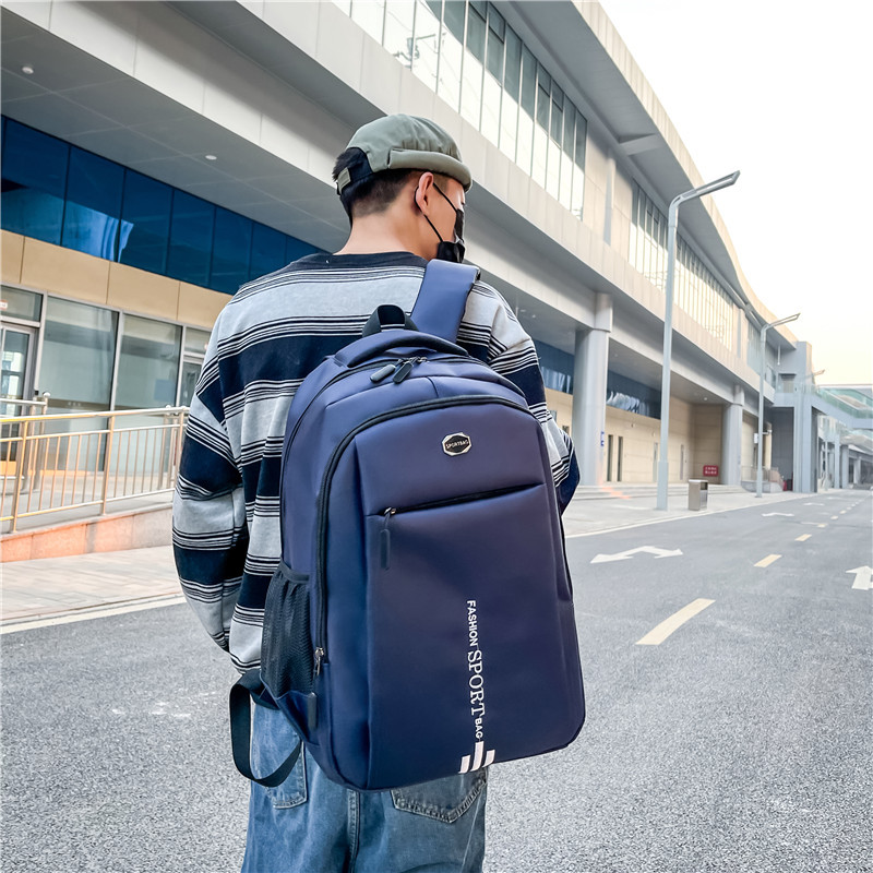 New business commuting large-capacity computer backpack, outdoor leisure travel backpack, fashionable campus student schoolbag details Picture