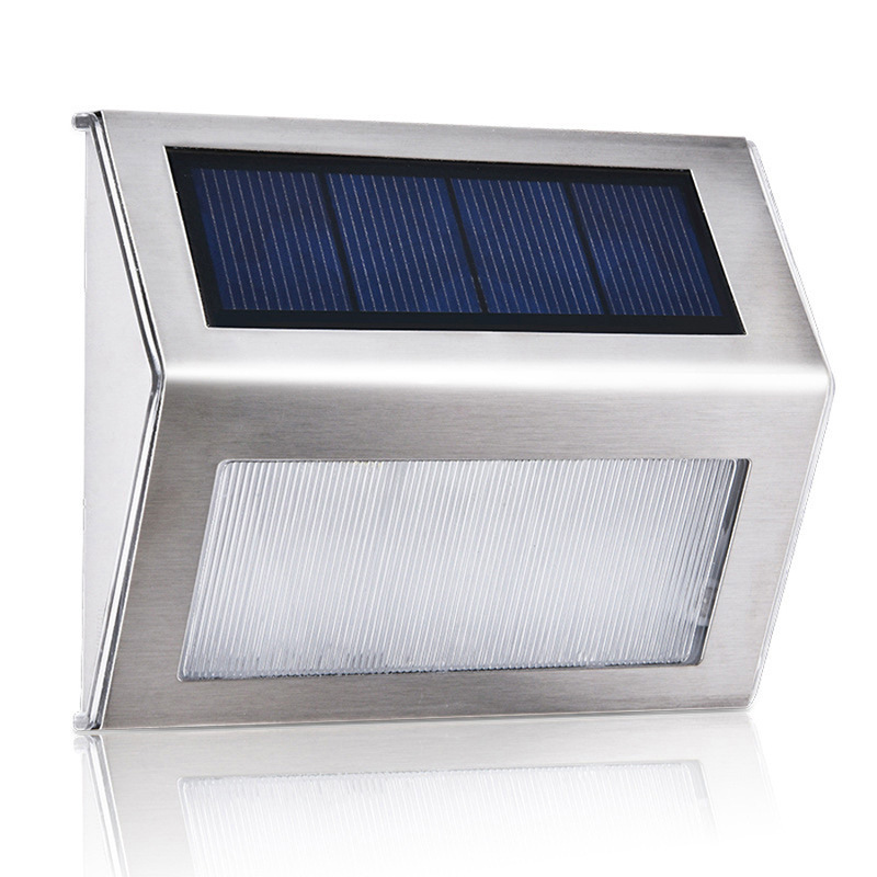 Cross-border solar staircase, stainless steel 3led staircase light, outdoor rainproof wall light, fence and fence light, night light Specification drawing