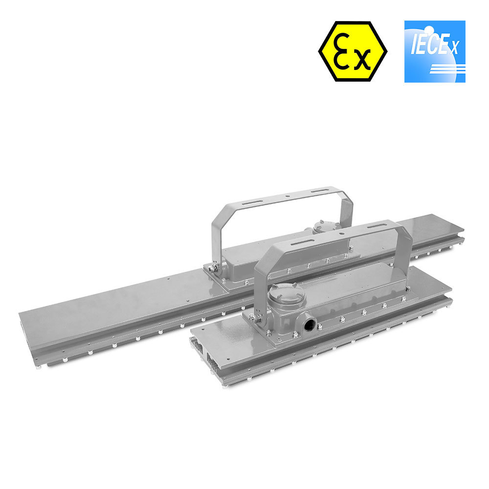 Offshore oil and petrochemical special LED flameproof linear lamp, explosion-proof line lamp, explosion-proof strip lamp Ex d IIC T4 Specification drawing