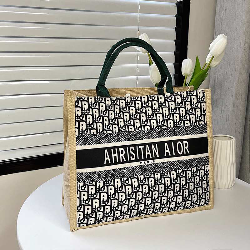 Canvas single-shoulder bag, large-capacity, artistic, casual, new trendy shopping bag for ladies, student handbag, bucket, tutorial bag Specification drawing