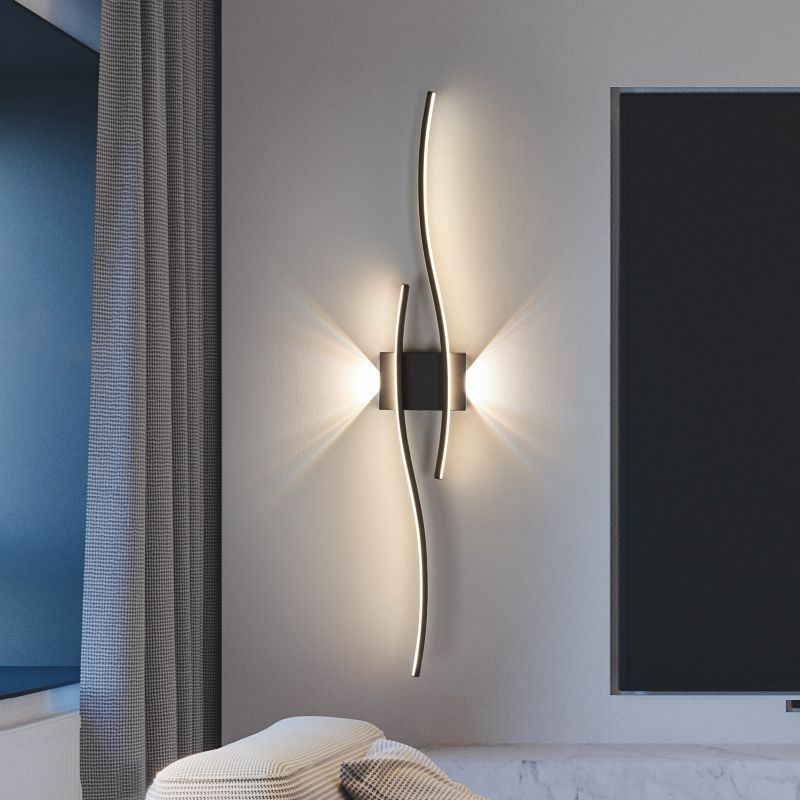 New bedside wall lamp, simple and modern living room background wall decoration lamp, long corridor wall lamp, Alec details Picture