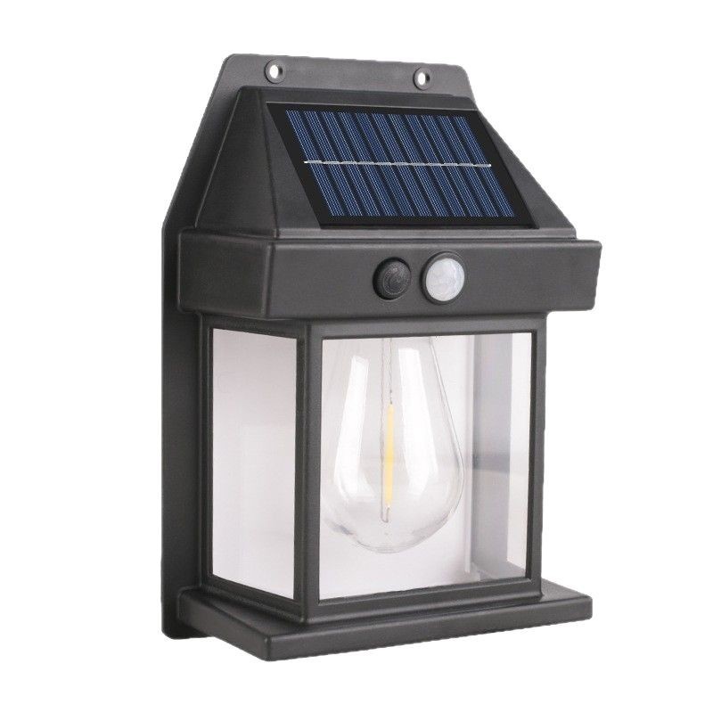 New outdoor solar wall lamps, outdoor waterproof tungsten filament lamps, sensor garden lamps, garden villa night lights for illumination Item Picture