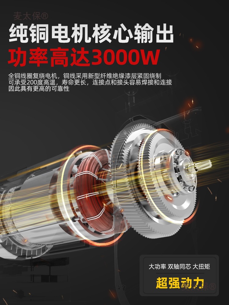 Micro electric hoist, wireless remote control, 220v small crane, household 1-ton hoist, lifting and feeding, Maitaibao details Picture