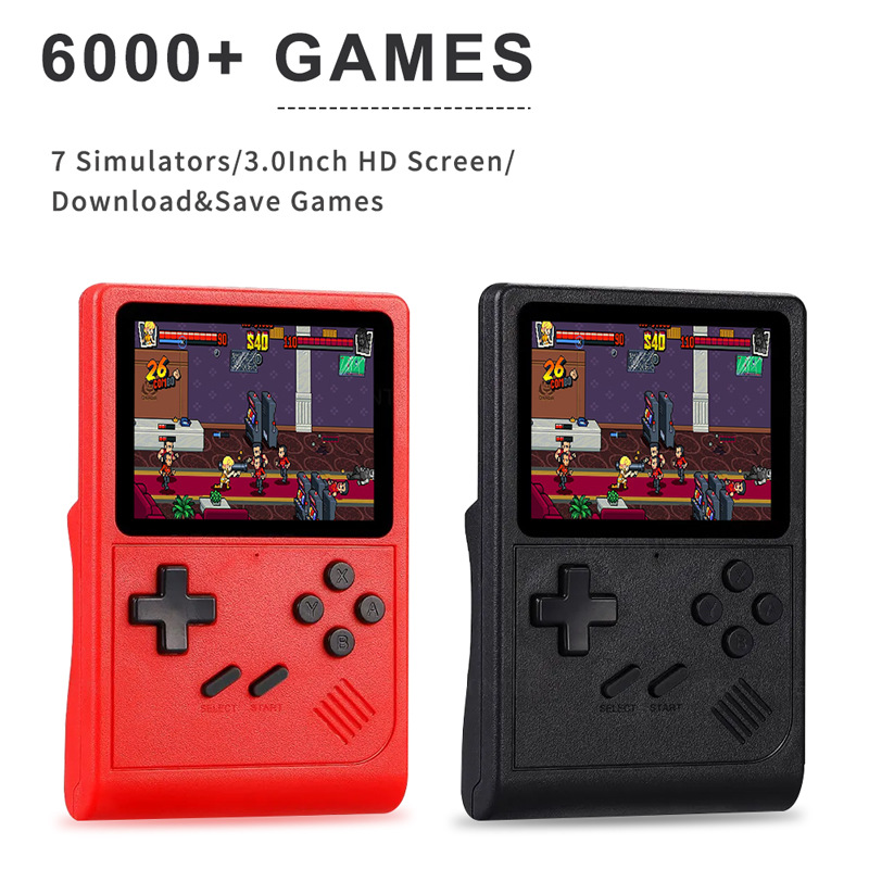 The cross-border bestseller GB300 game console, a portable retro and nostalgic handheld game console, is now available in stock at over 6,000 game factories full figure