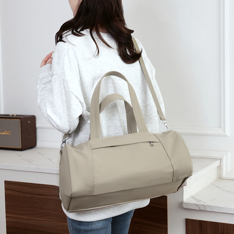 Large-capacity short-distance travel bags, women's sports, swimming and fitness bags, multi-compartment hand-held luggage bags for business trips and commuting Specification drawing
