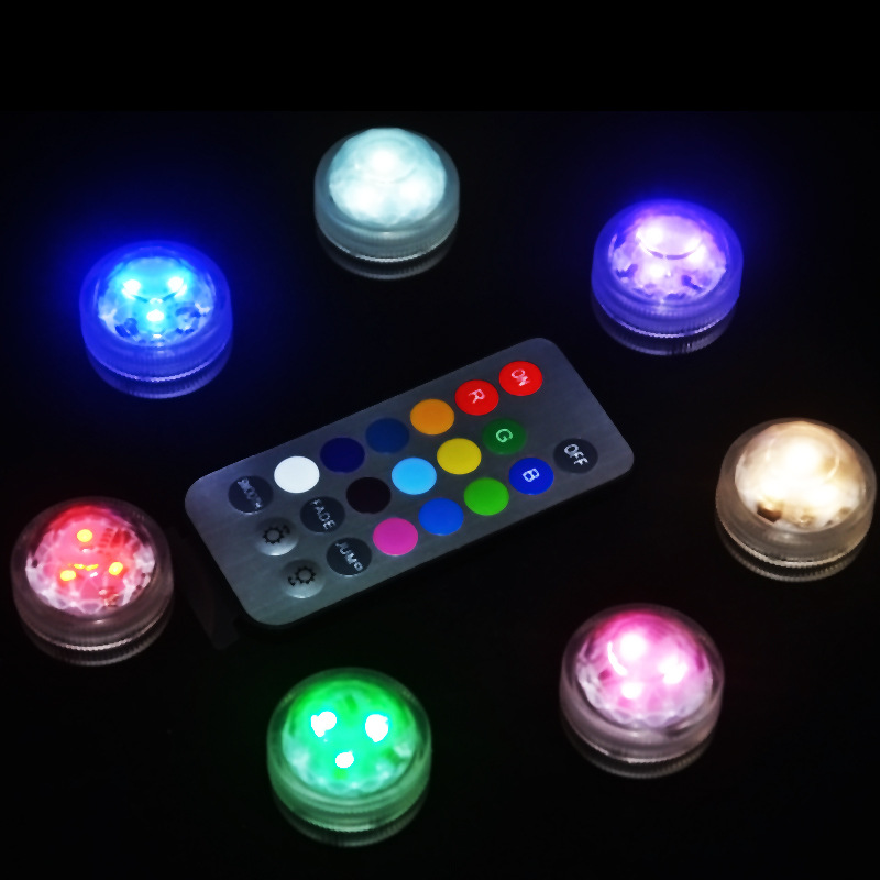 Underwater candle light, waterproof candle light, remote control diving light, high-brightness diamond waterproof candle light, micro landscape light Item Picture