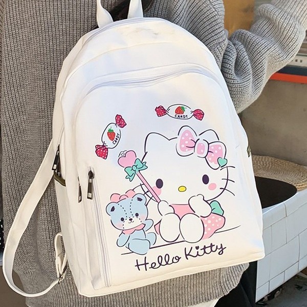 New large-capacity cute cartoon backpack for autumn and winter, a versatile backpack with a casual and girlish style full figure
