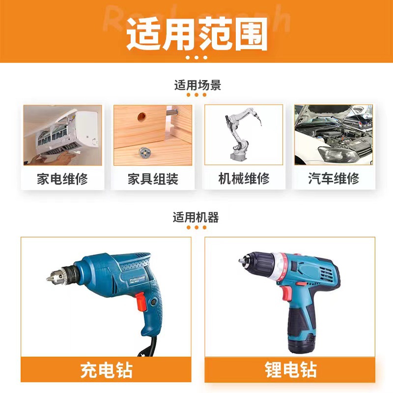 S2 Anti-slip screwdriver bit, electric air screwdriver tip, electric screwdriver bit, strong magnetic screwdriver bit, PH2 anti-slip cross screwdriver bit Application Scenario