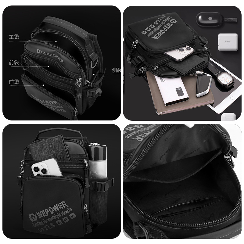 WEPOWER's new large-capacity backpack, a single-shoulder crossbody bag for outdoor commuting, is adjustable Application Scenario