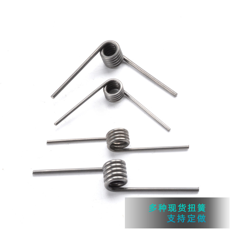 Torsion spring stainless steel torsion spring vortex coil in stock, force torsion clamp, 120-degree steel wire, 1.2-3.0 wire diameter Specification drawing