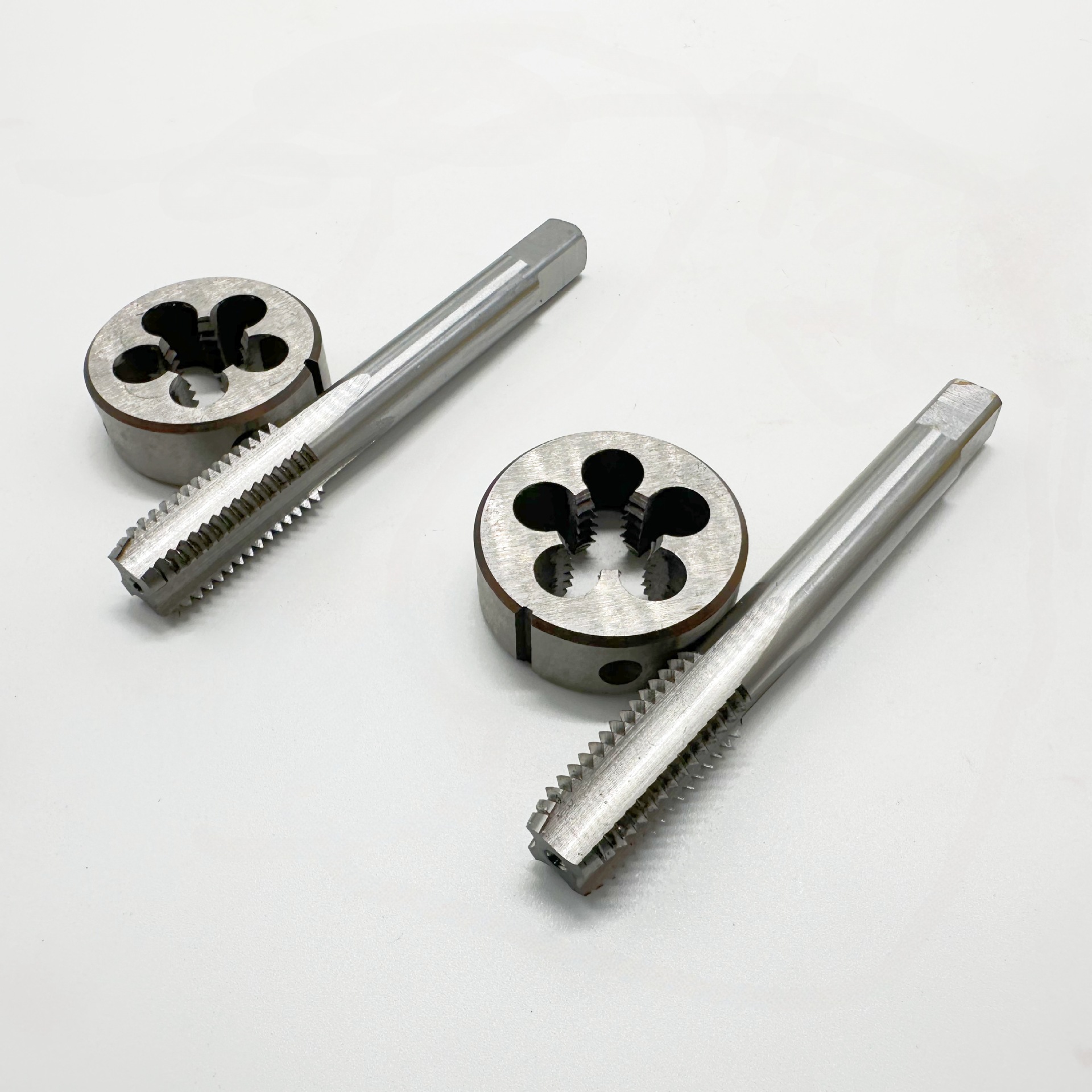 2-piece set of high-speed steel straight groove taps + alloy tool steel taps M3-M30 coarse and fine threads wholesale Specification drawing