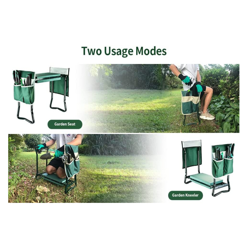 Cross-border outdoor folding kneeling pedal camping fishing bench, garden kneeling chair tool kit, agricultural garden EVA pad Application Scenario