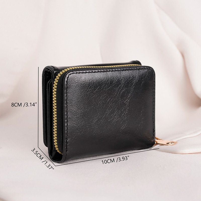 Credit card, ID card, cash wallet, ladies' wallet, small wallet, short wallet, card case, zipper wallet, multi-layer 30% off Item Picture