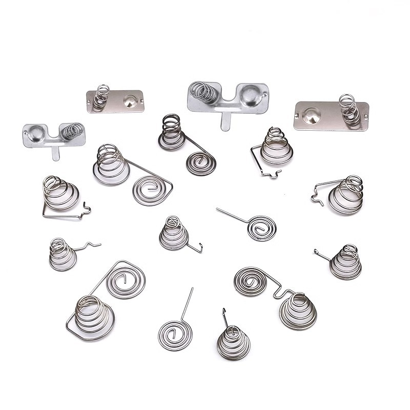 ✅ battery spring No. 5, No. 7 remote control toy spring piece battery compartment battery box accessories positive and negative pole tower spring connection Specification drawing