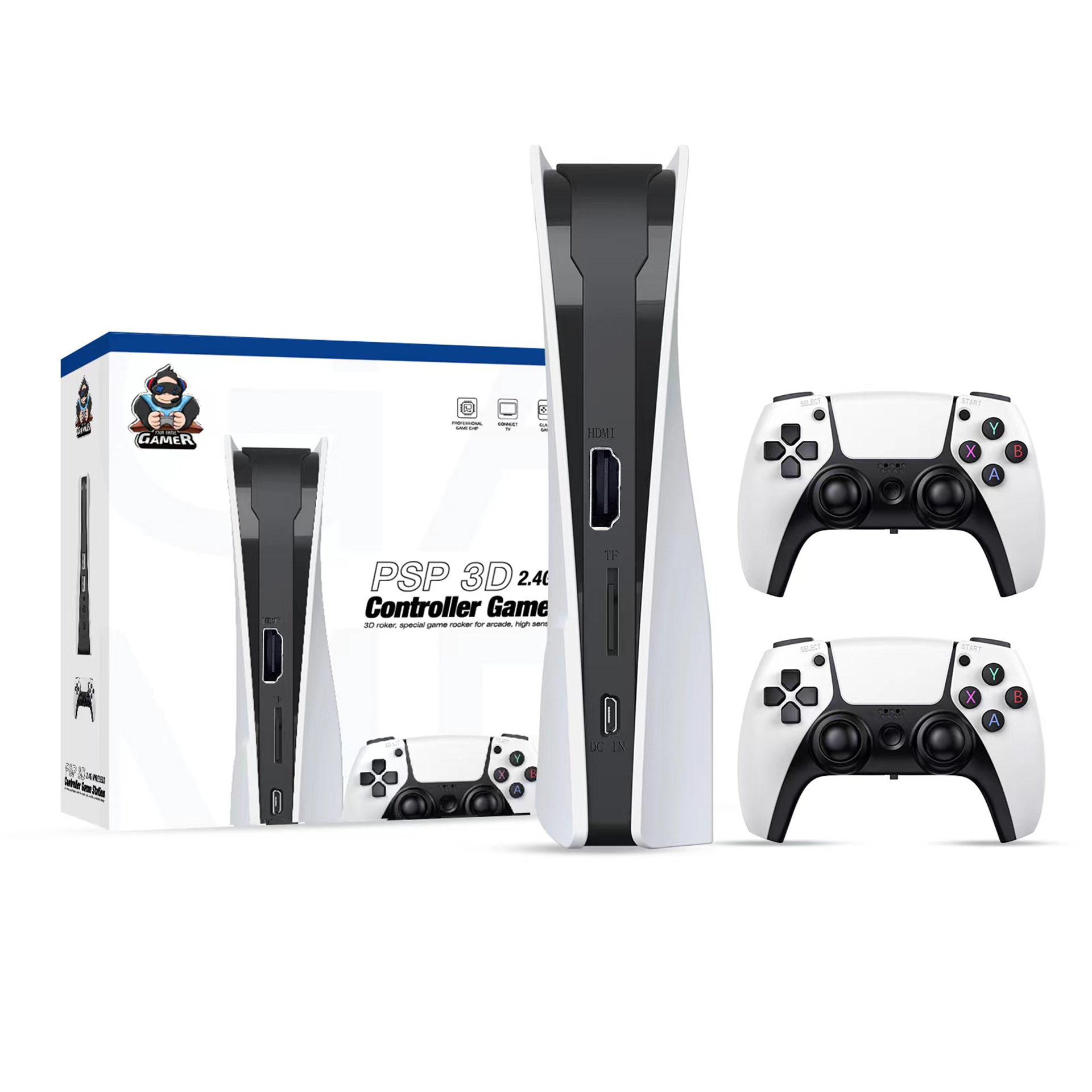 2025 New Q10 game console 3D game 5G Android 4K high-definition HDMI player PS5 3D God of War Item Picture