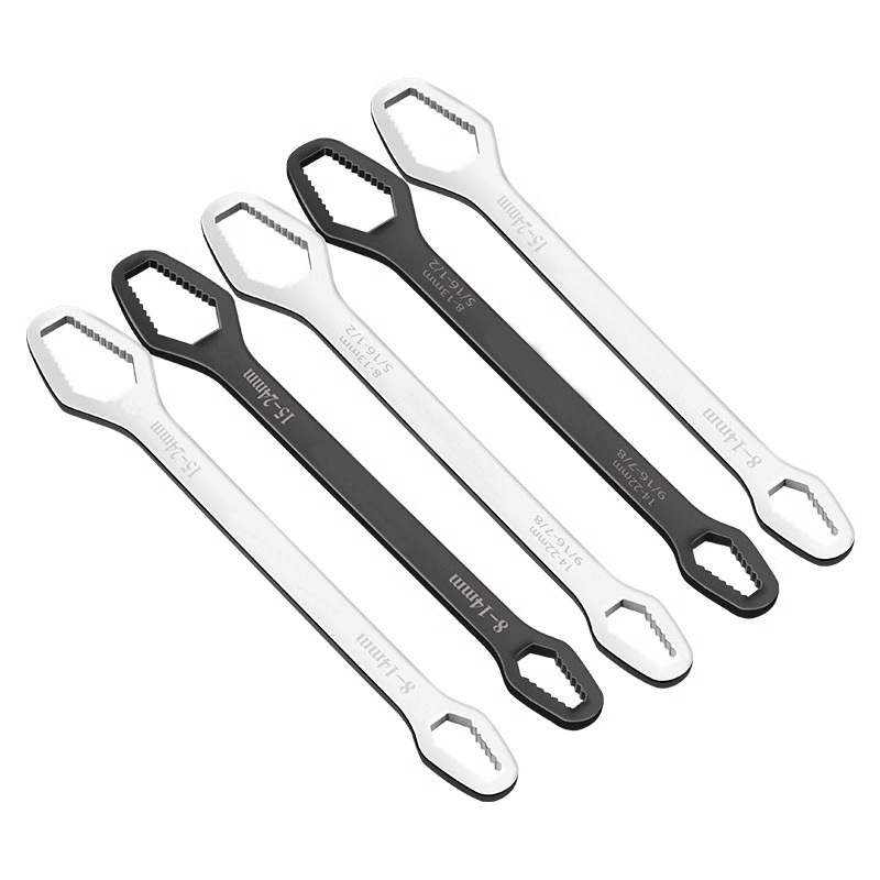 Multi-functional self-tightening wrench, 8-22mm box wrench, Y-type hexagonal double-head hand wrench, universal for various diameters Item Picture