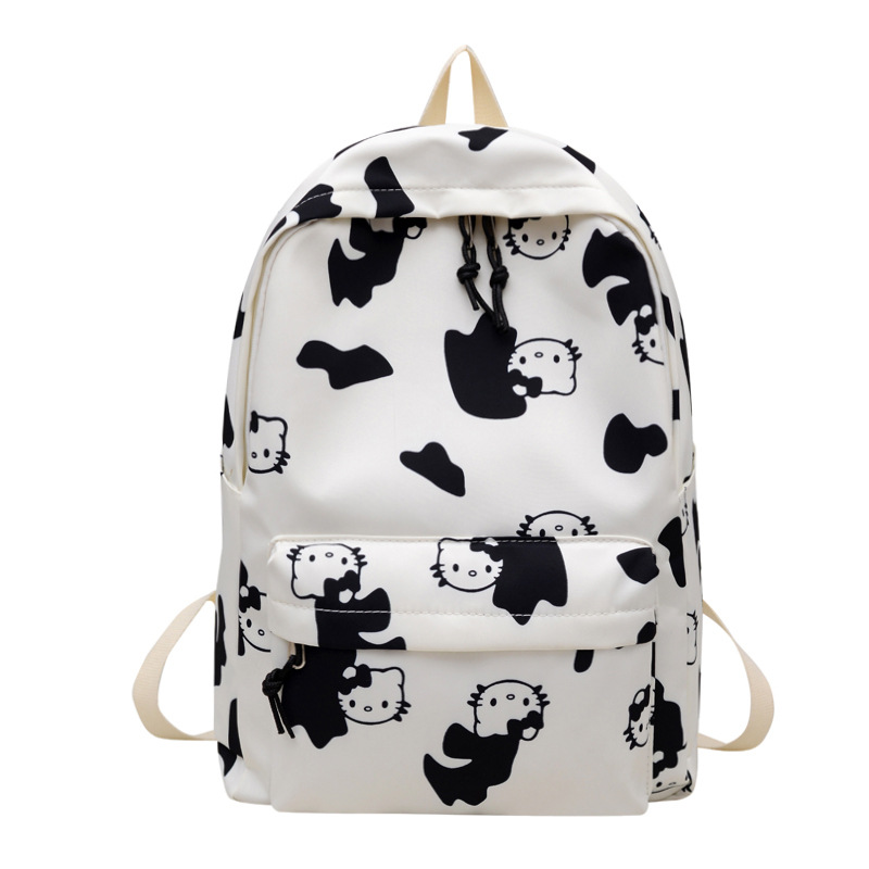 New ins fresh and cute backpack for primary and secondary school students, a large-capacity, lightweight and simple backpack Item Picture