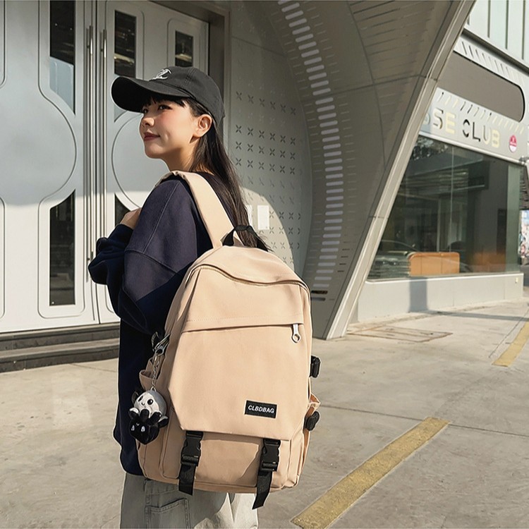 Haraju-style backpacks are trendy and simple. They are fashionable backpacks for junior high school, senior high school and university students with large capacity details Picture