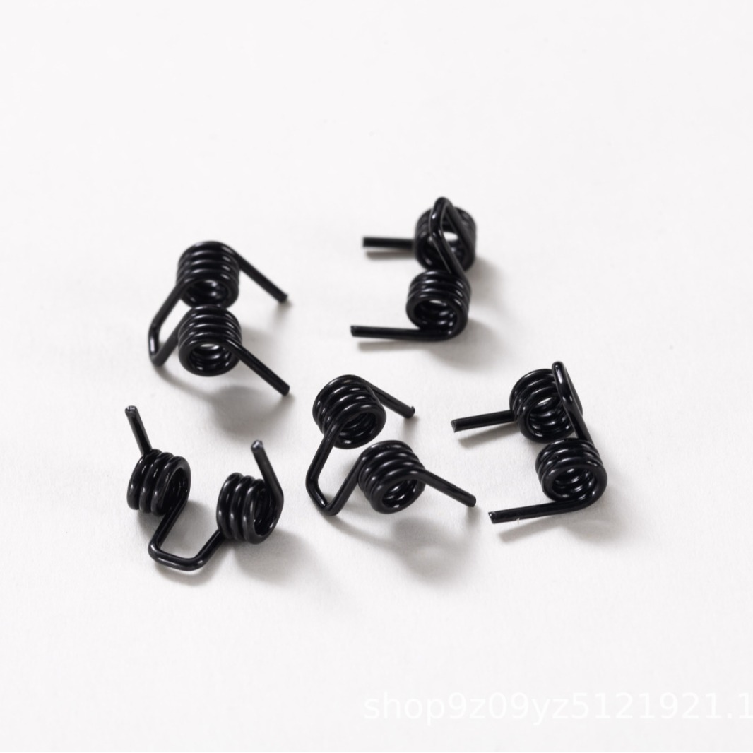 High-temperature resistant stainless steel spring torsion spring production, clip torsion spring, push-type switch cover opening torsion spring Specification drawing