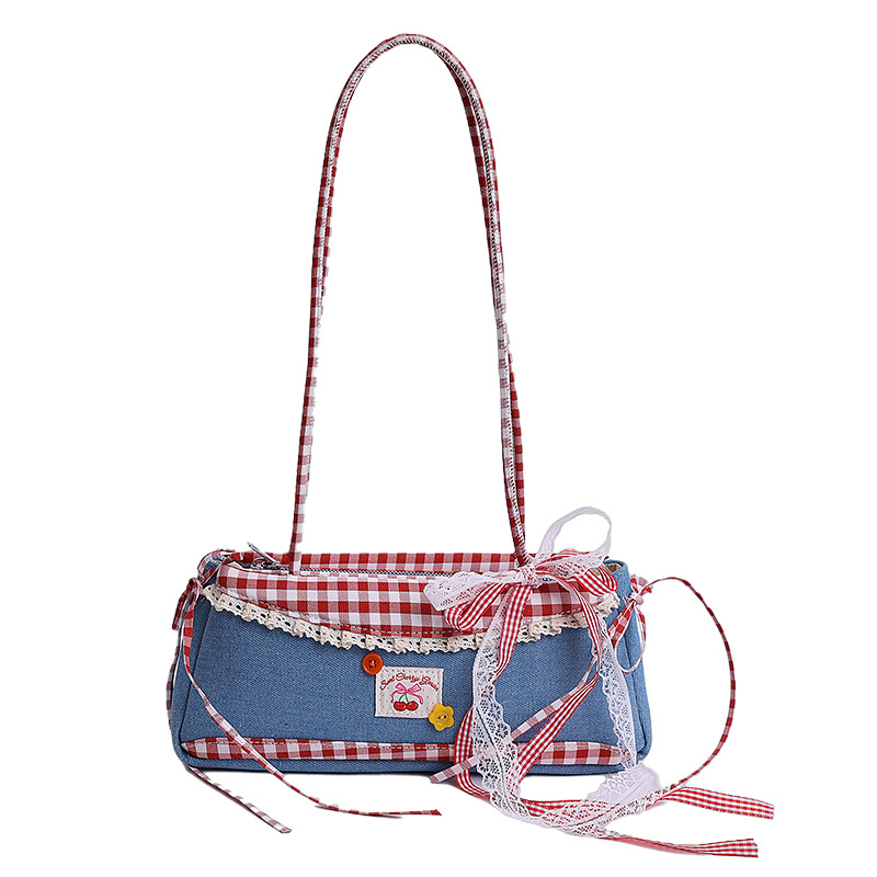 This new niche original design handbag for commuting is eye-catching, versatile, fashionable, cute, and has a high level of appearance. It's a color-blocked women's bag Item Picture