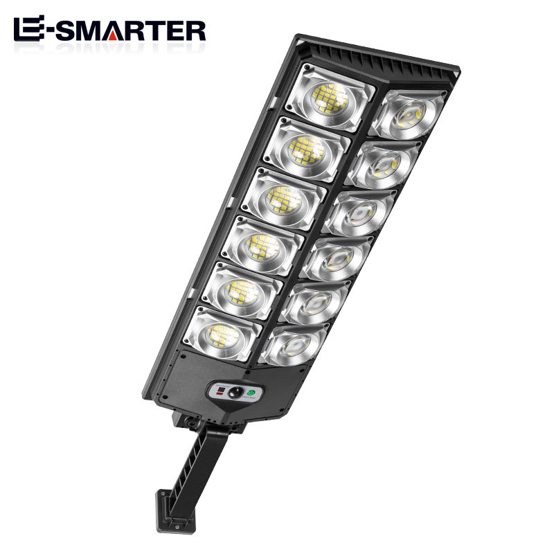 Cross-border new LED high-intensity small street lamps, double-row street lamps, solar garden lamps, sensor street lamps, outdoor lighting Item Picture