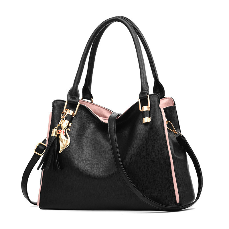 Women's handbag, soft leather mom bag, 2022 Korean version, new style, fashionable and simple, middle-aged women's bag, large capacity handbag full figure