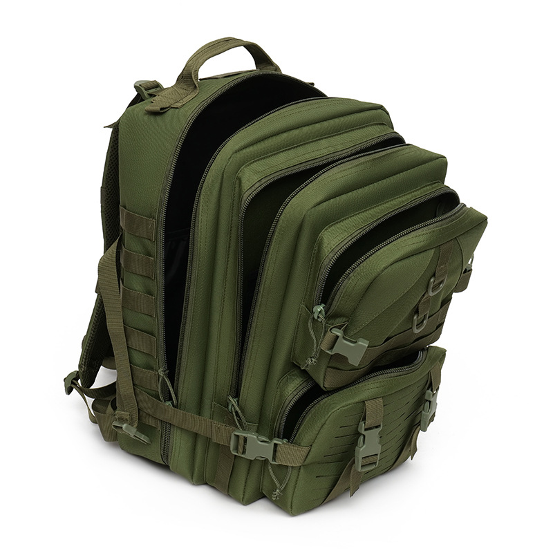 Men's camping camouflage mountaineering leisure travel sports large-capacity outdoor tactical backpack, multi-functional 3P backpack Specification drawing