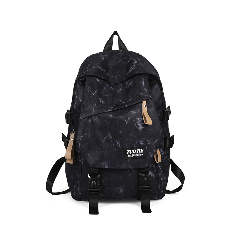 Trendy and simple backpacks for students, versatile junior high school schoolbags, large-capacity travel backpacks for senior high school students, new styles Item Picture