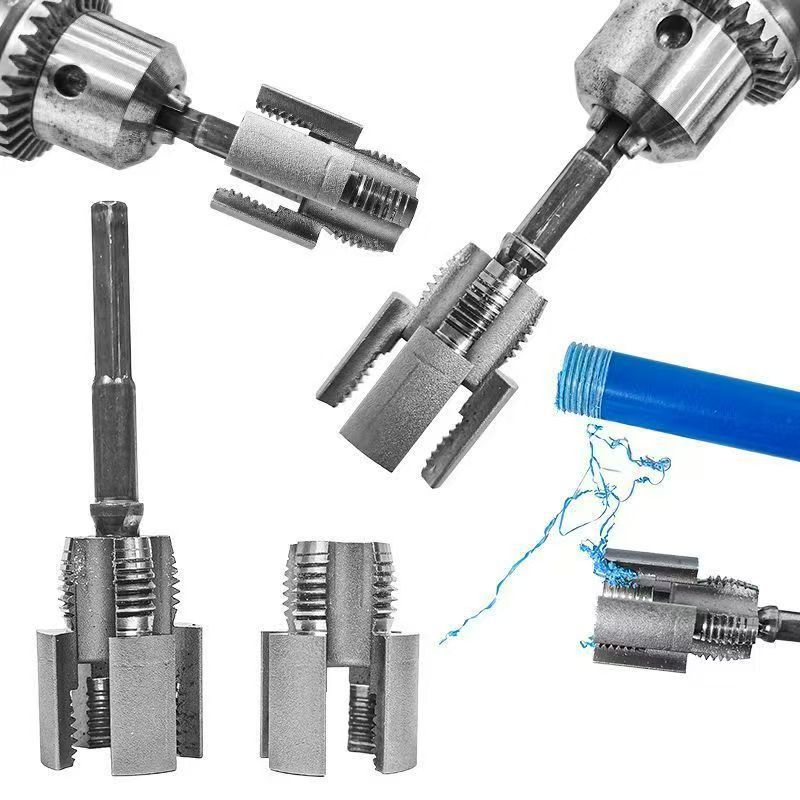 Special offer and hot-selling plastic pipe tapping drill bit, hard alloy ppr water pipe interface thread internal and external tapping integrated drill Item Picture