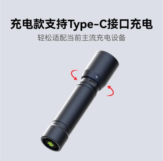 Jifeng Portable high-intensity Flashlight, Ultra-bright mini rechargeable LED portable bicycle flashlight Application Scenario