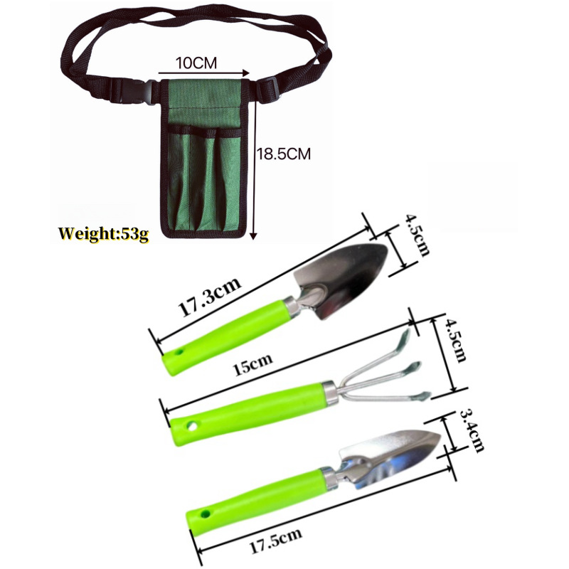 Cross-border children's garden tools, mini tool set, garden tools, potted succulent transplanting, small shovel, rake and soil digging Specification drawing