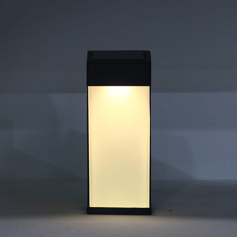 Solar lamps, courtyard outdoor lamps, corridor exterior wall atmosphere decorative lamps, garden landscape arrangement frosted glass wall lamps details Picture