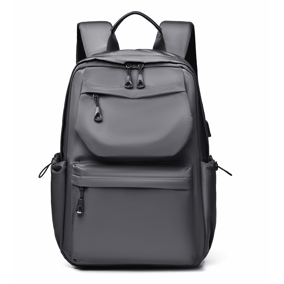 New men's business backpack, backpack, student travel and leisure, large-capacity computer bag, trendy college student schoolbag Item Picture
