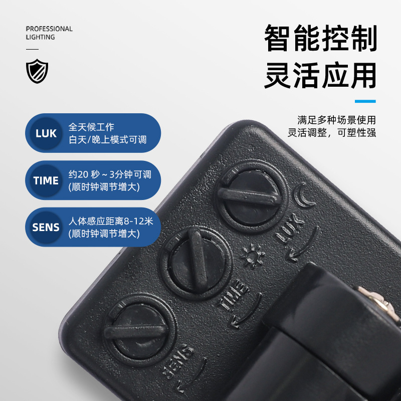 LED floodlights 50W, 100W human body sensor floodlights, control sensor Apple floodlight strips sensor Application Scenario