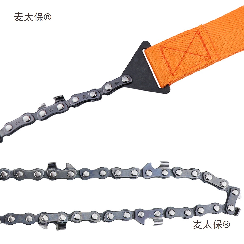24-inch portable hand-zipped saw, manganese steel alloy saw, outdoor survival hand-pulled saw, garden woodcutter, Mai Taibao Specification drawing
