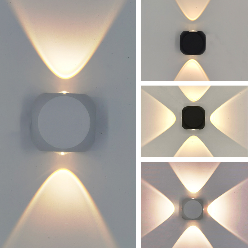 led wall lamps, outdoor waterproof, upper and lower light-emitting, dust-proof wall decoration lamps, balcony, corridor, courtyard wall lamps full figure