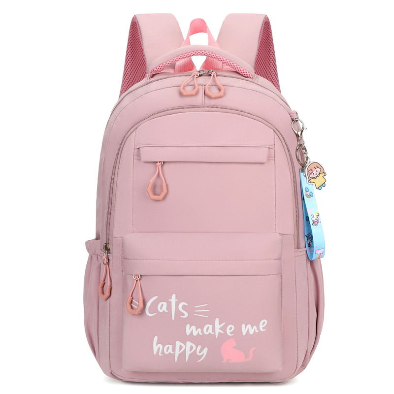 A new 2024 model of casual schoolbag for junior high school students, a lightweight and large-capacity backpack for girls in grades four, five and six Item Picture