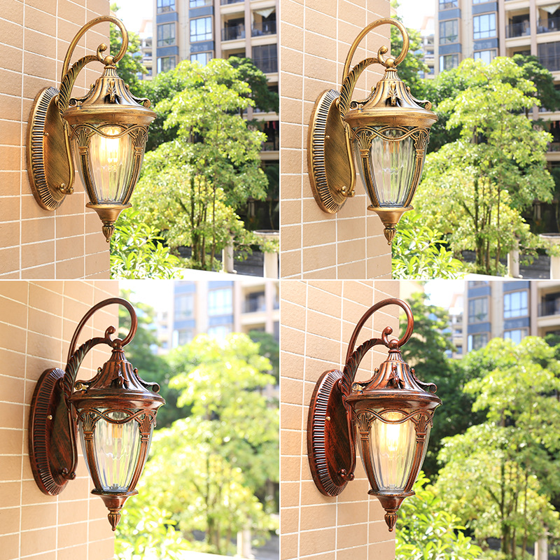 Balcony waterproof wall lamps, outdoor European-style villa garden courtyard, American-style terrace, fence, gate, LED outdoor wall lamps Application Scenario