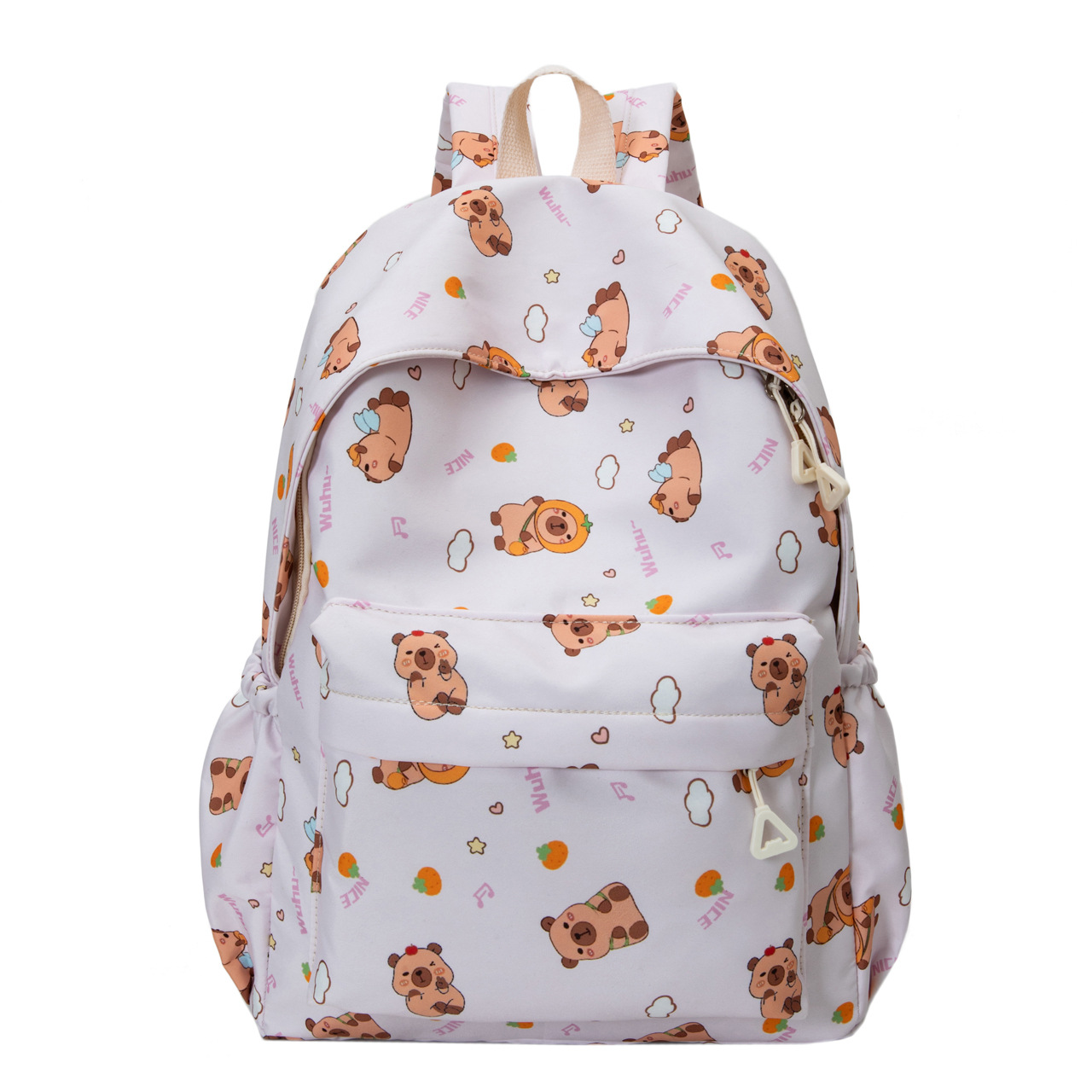 The new printed cartoon children's backpack is casual and versatile. It is a large-capacity backpack for primary and secondary school students and junior and senior high school students full figure