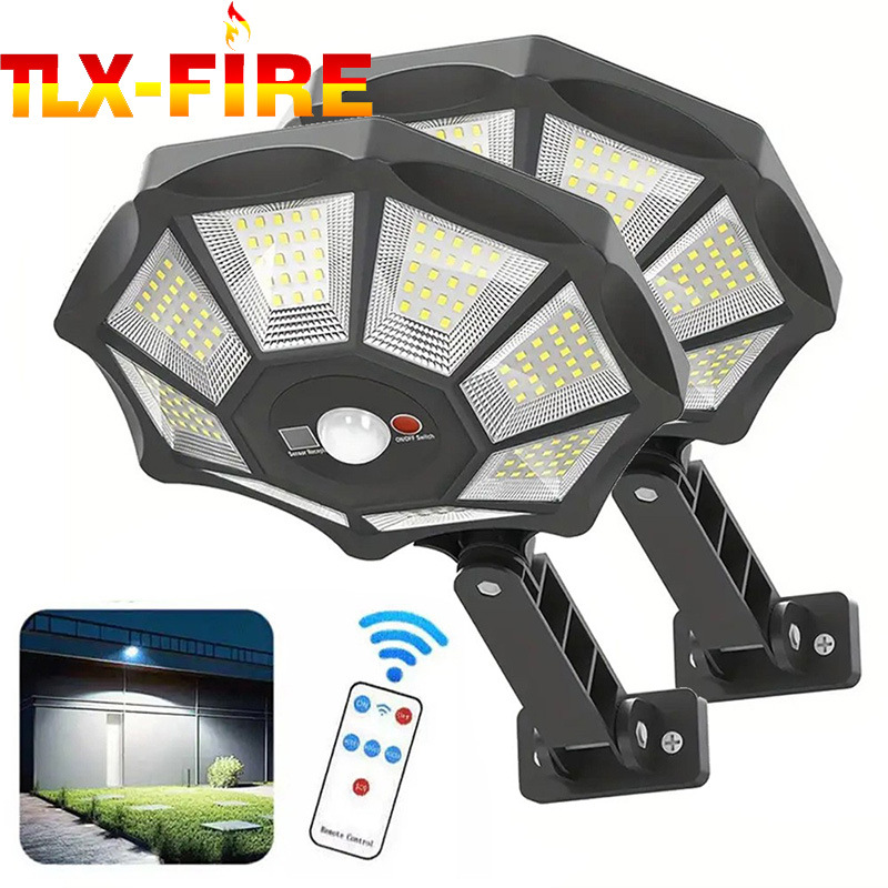Courtyard household street lamps, infrared sensor solar panels, outdoor LED lamp cores, solar charging sensor street lamps full figure