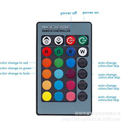 RGB underwater light, 10W outdoor waterproof spotlight, adjustable seven-color remote control landscape light with plug, pool light Application Scenario