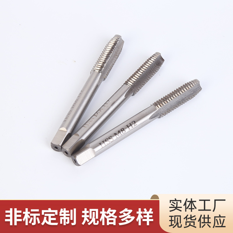 Straight groove tap, high-speed steel tapping, tapping internal thread set, tap set, titanium plating machine tap, straight groove tap Application Scenario