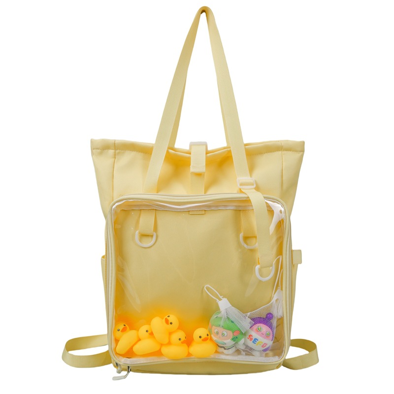 New large-capacity college student backpacks, transparent pain relief bags, single-shoulder bags, cute kid bags, and lightweight backpacks Item Picture