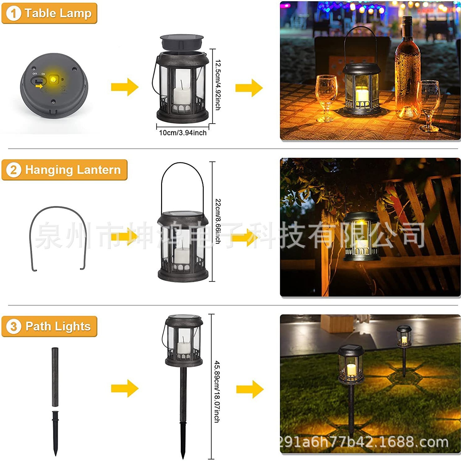 Cross-border e-commerce supply of best-selling solar retro courtyard decoration owl solar lanterns Item Picture