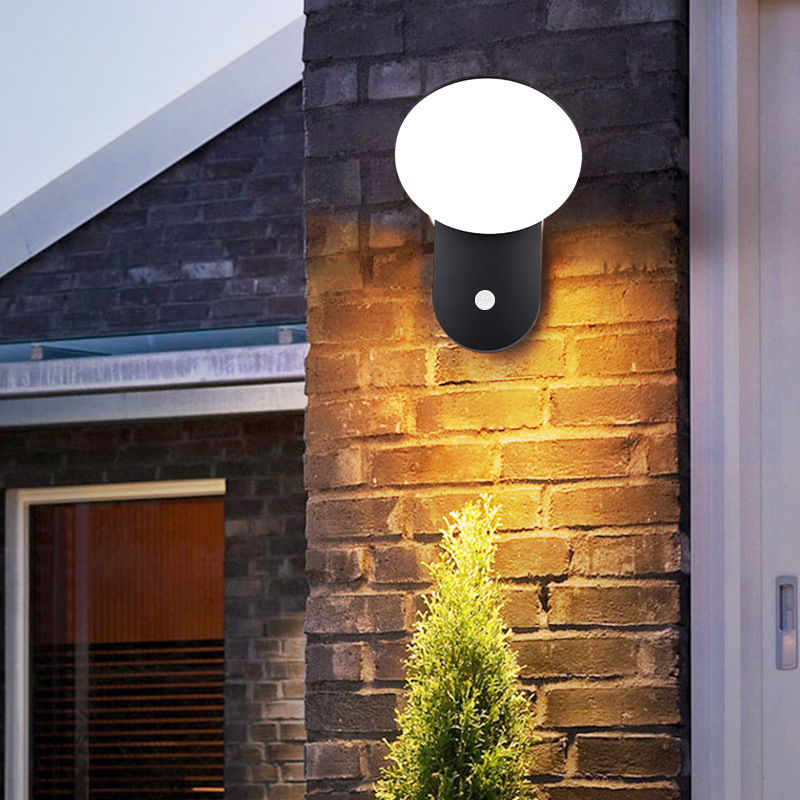 Cross-border LED outdoor wall lamps, waterproof garden lamps, outdoor wall exposed table lamps, balcony super bright, entrance sensor wall lamps details Picture
