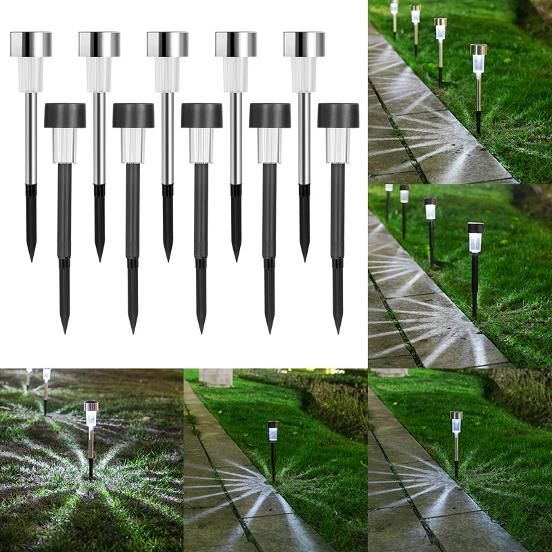 Solar-powered lawn lights, outdoor waterproof courtyard light and shadow lights, garden villa decoration, rural small yard decoration floor lights full figure