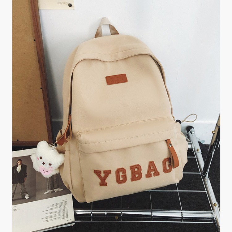 2025 New large-capacity letter trendy student schoolbag and backpack, casual, fashionable and versatile, unisplendour backpack Application Scenario