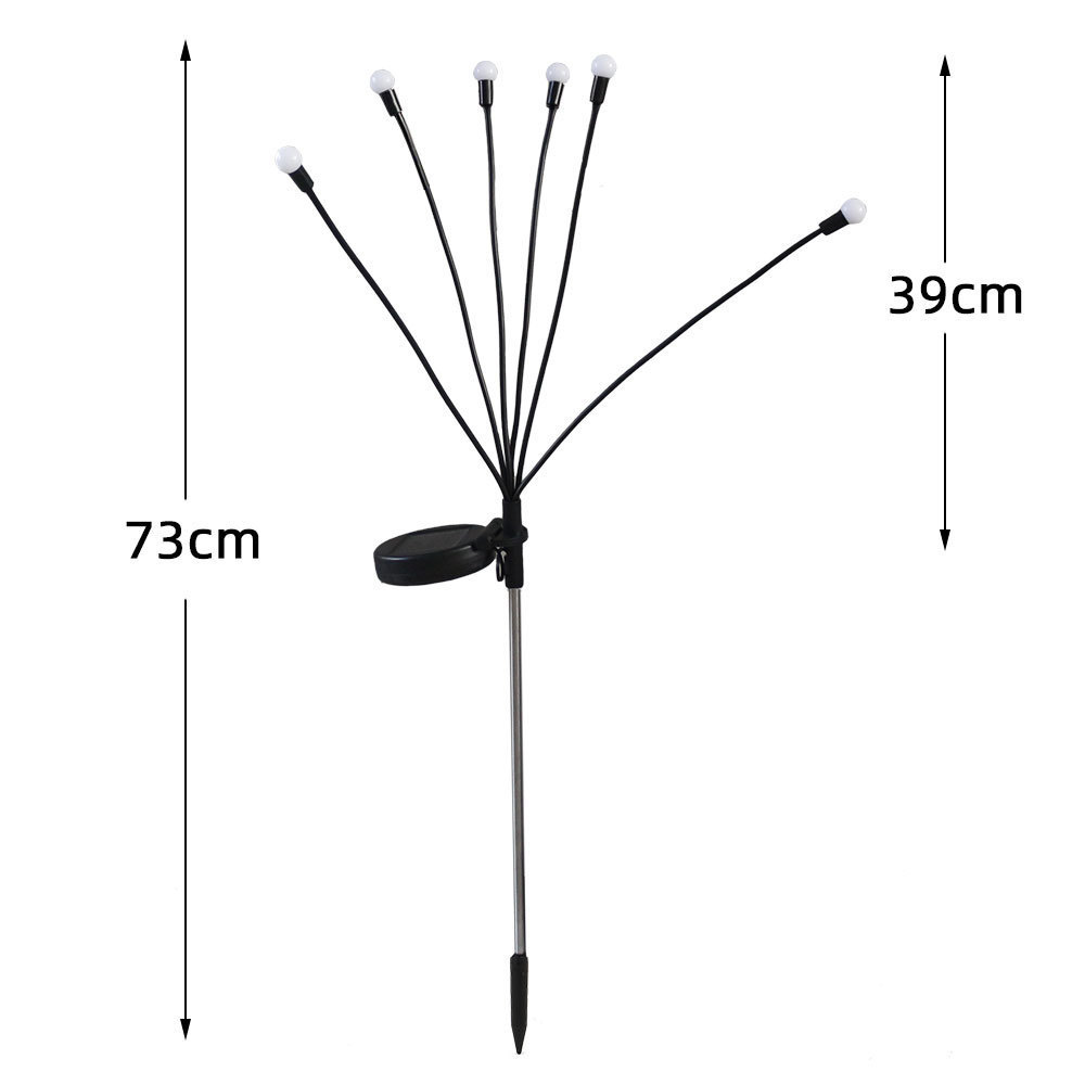 Outdoor waterproof solar firefly ground plug lights, ambient lights, landscape lights, lawn lights, solar outdoor garden lights Item Picture