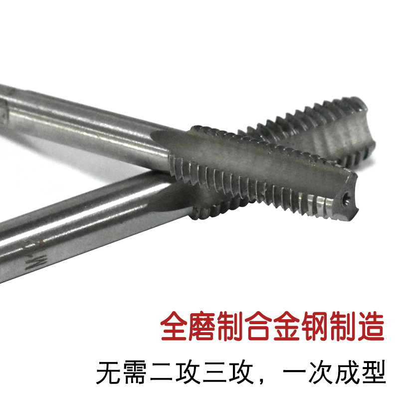 Hand tap metric coarse thread straight groove tap m3-m12 set, high-hardness ground manual through hole tapping tool Application Scenario